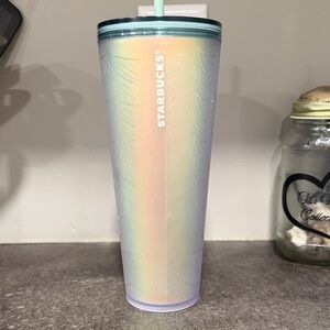 Starbucks Pastel Rainbow Tumbler with Straw
